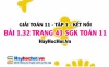 Bài 1.32 SGK Toán 11 tập 1 Kết nối tri thức